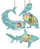 Coastal Ornaments, Set of 3