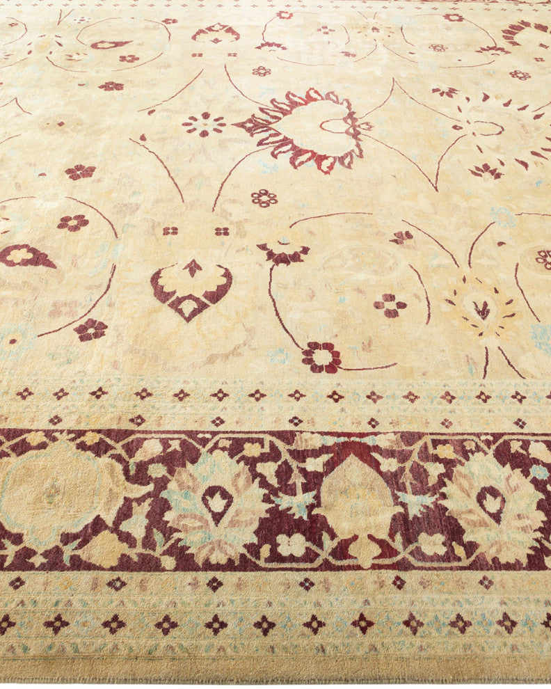 Addison, One-of-a-Kind Hand-Knotted Area Rug Ivory, 9'2"x11'10"