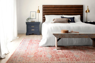 Red/Ivory Polyester Claire Area Rug by Loloi, 11'6"x15'7"