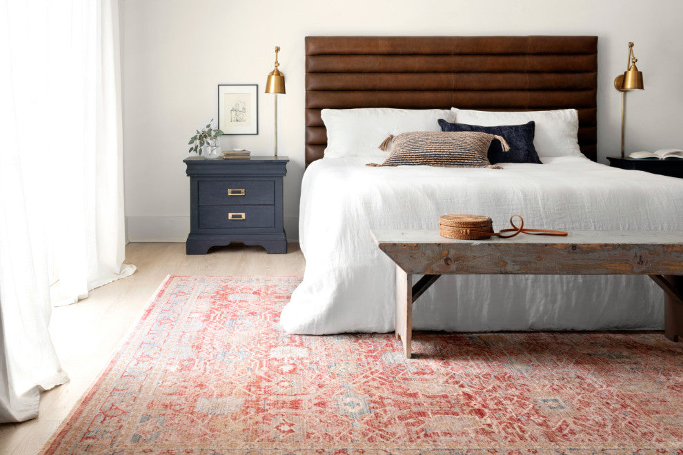 Red/Ivory Polyester Claire Area Rug by Loloi, 11'6"x15'7"