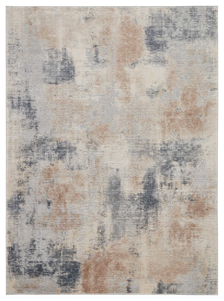 Nourison Rustic Textures Beige/Gray Area Rug, 7'10"x10'6"
