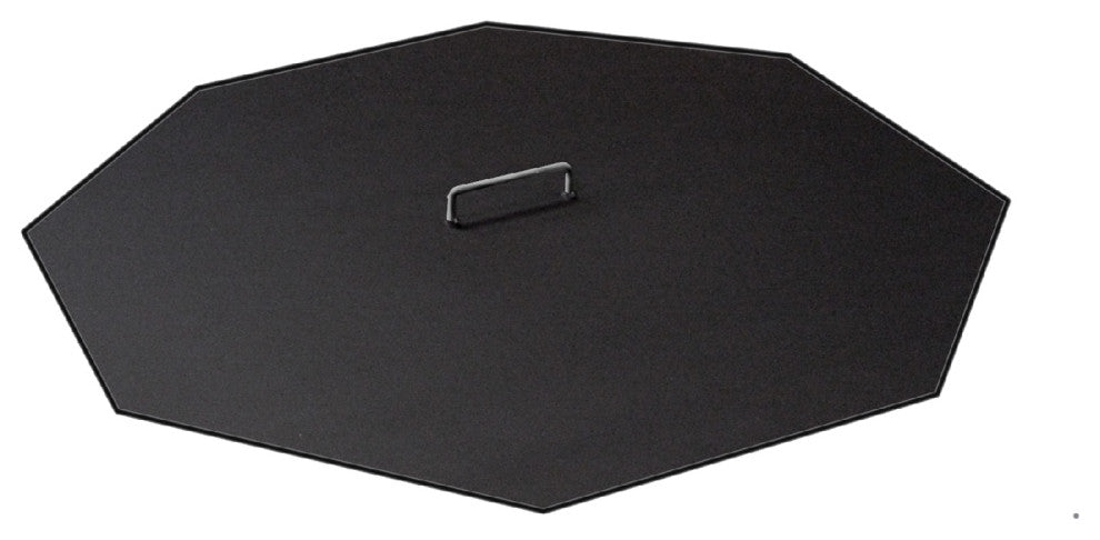 Octagonal Fire Pit Snuffer Cover, Galvanized, 21"