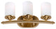 3-Light Bath Vanity Light, Soft Gold
