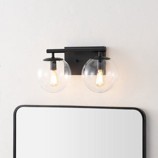 Safavieh Severa 2Lt 14" Wall Sconce, Black