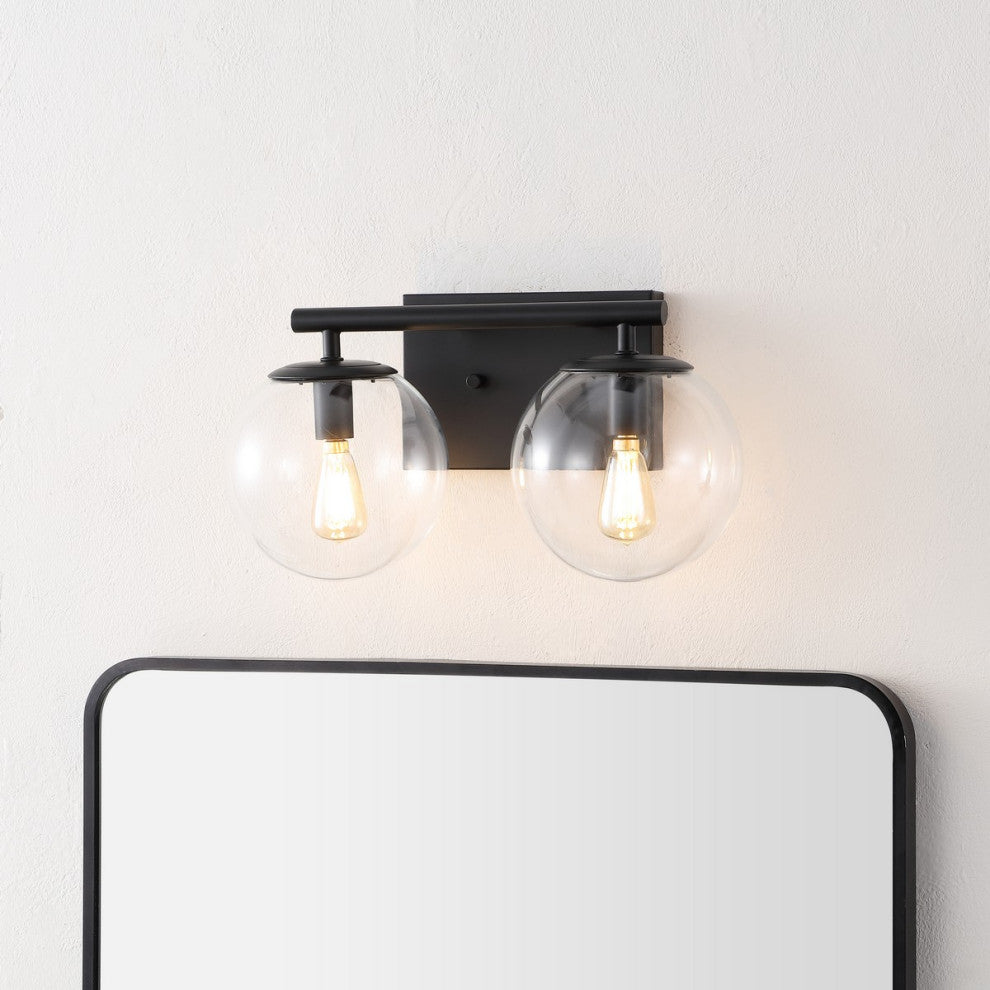 Safavieh Severa 2Lt 14" Wall Sconce, Black