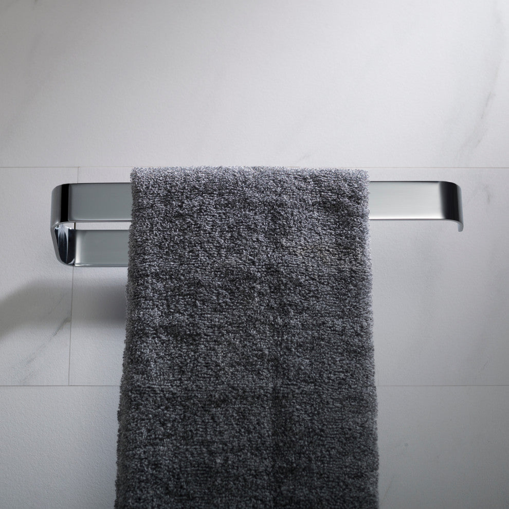 Stelios Bathroom Towel Ring, Chrome