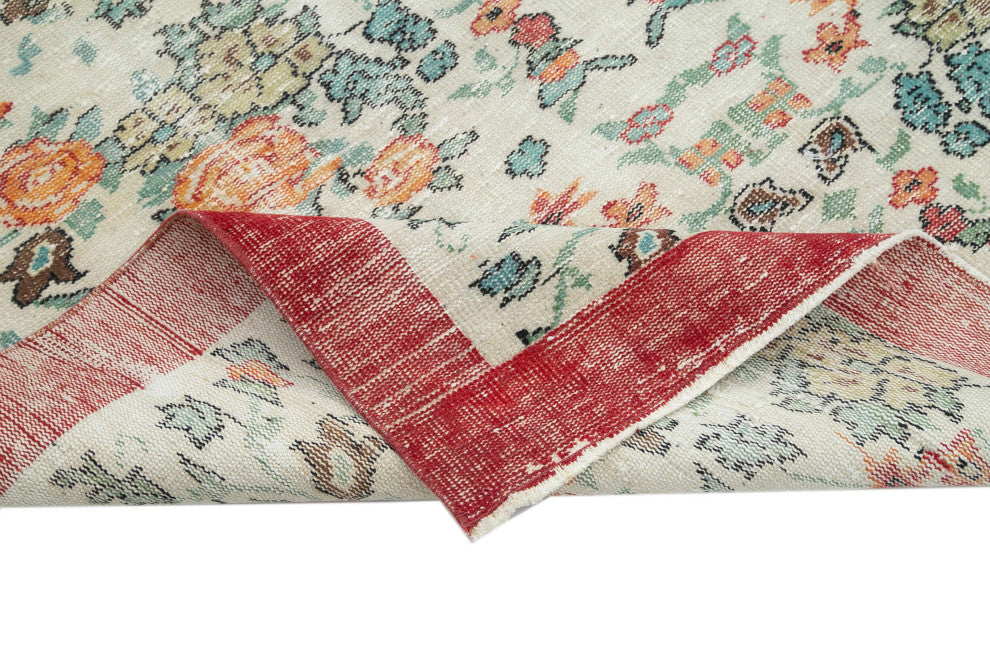 Rug N Carpet - Handmade Oriental 6' 2" x 9' 8" Antique Vintage Rug