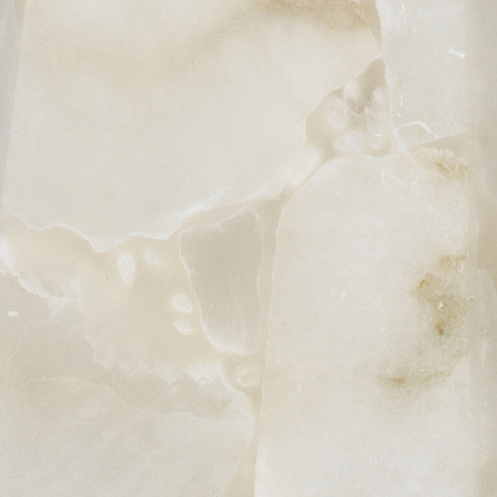 Borealis Alabaster Tall Hexagon 1-Light Pendant