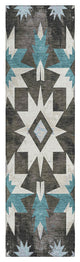 Machine Washable Indoor/Outdoor Chantille ACN1893 Coffee 2'3" x 7'6" Runner Rug