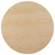 36" Dining Table, Round, Natural Brown White, Metal, Modern, Hospitality