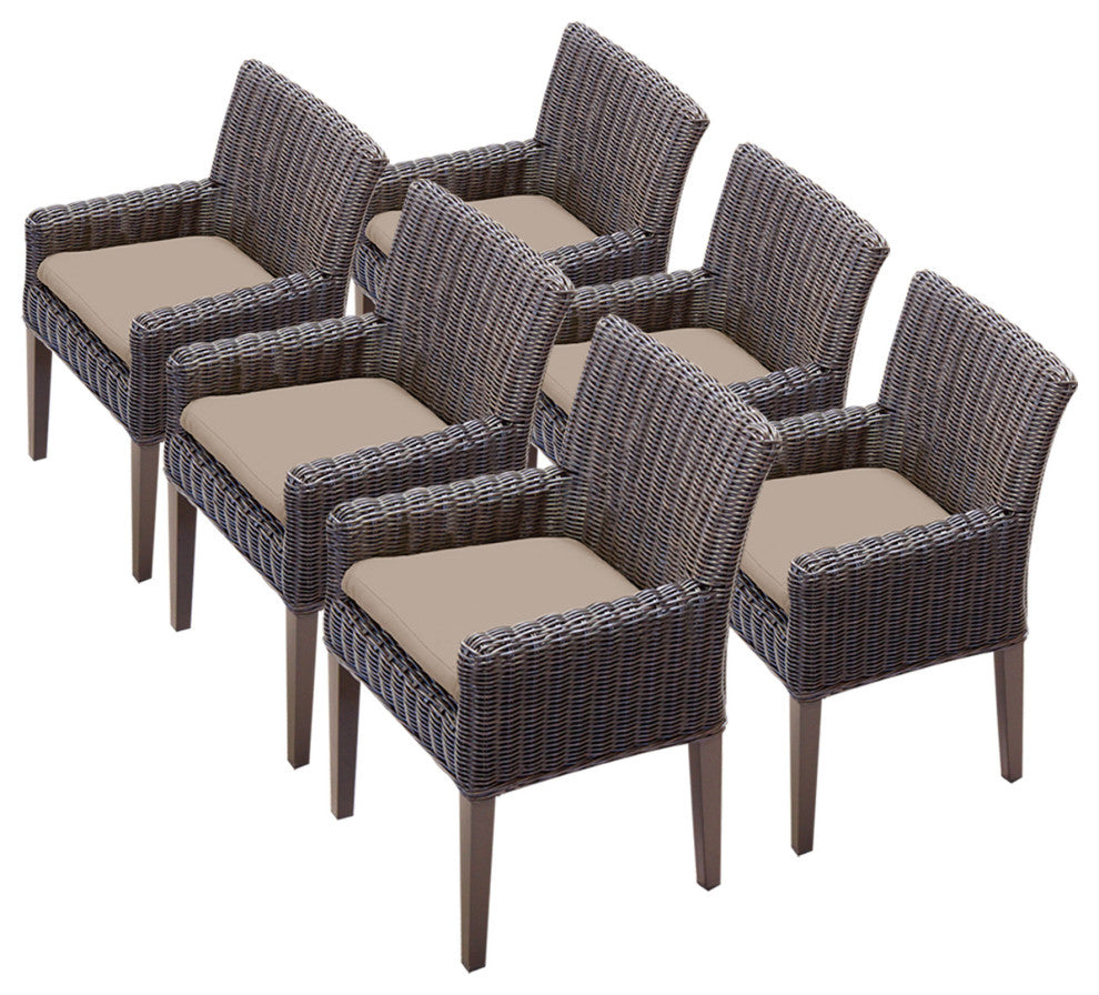 6 Venice Dining Chairs With Arms