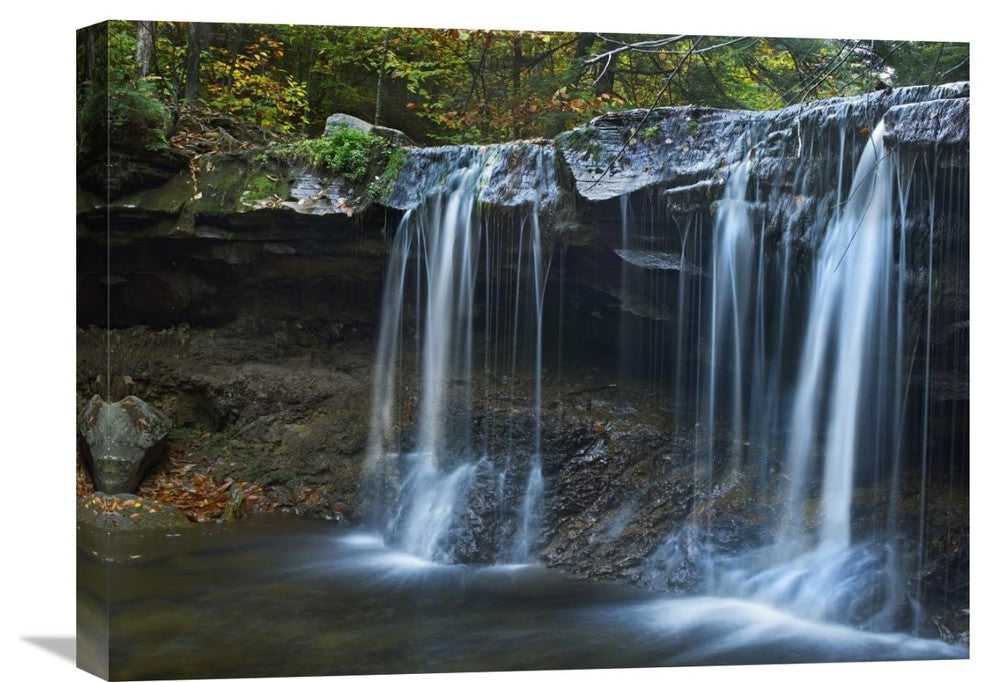 "Cayuga Falls, Ricketts Glen State Park, Pennsylvania" Artwork, 24" x 18"