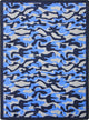 Kaleidoscope Rug, Funky Camo, 7'8"x10'9", Blue