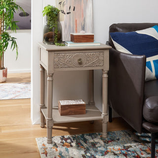 Safavieh Josie 1 Drawer Accent Table, Greige