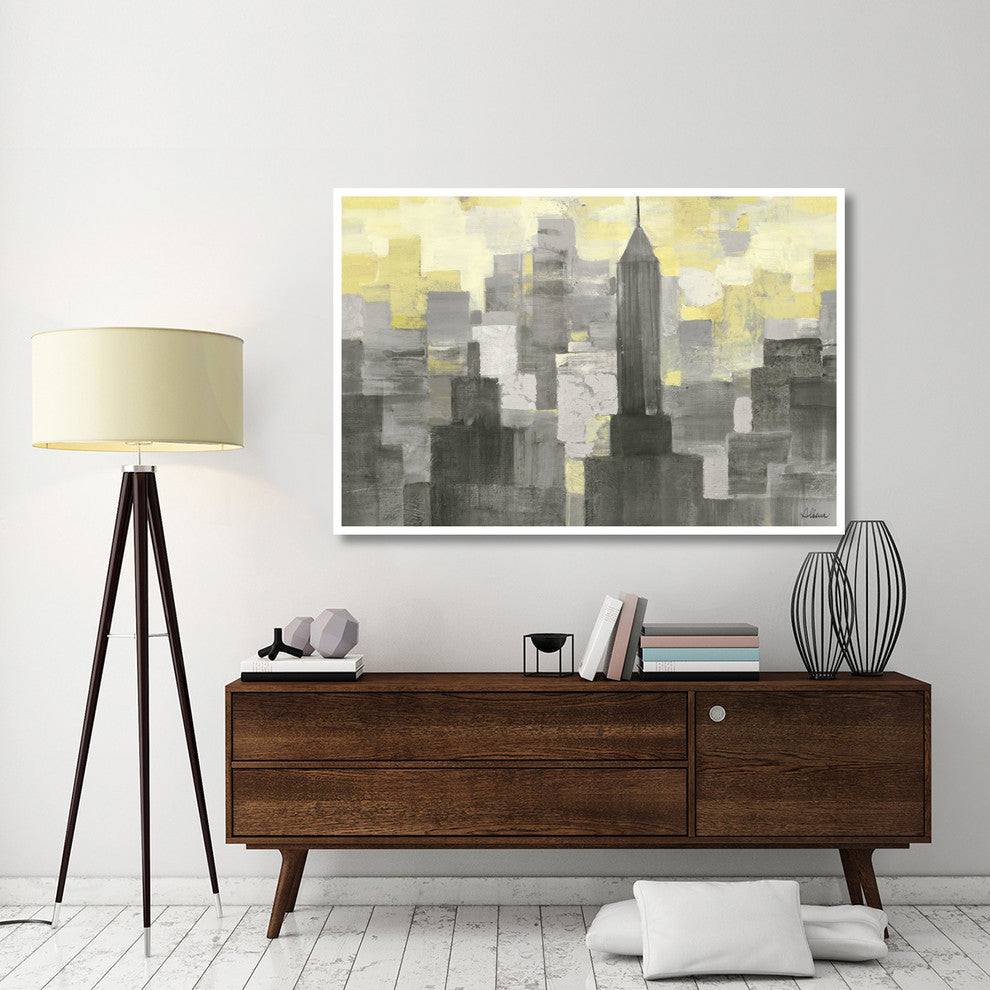 "City Blocks Neutral" Digital Paper Print by Albena Hristova, 62"x42"