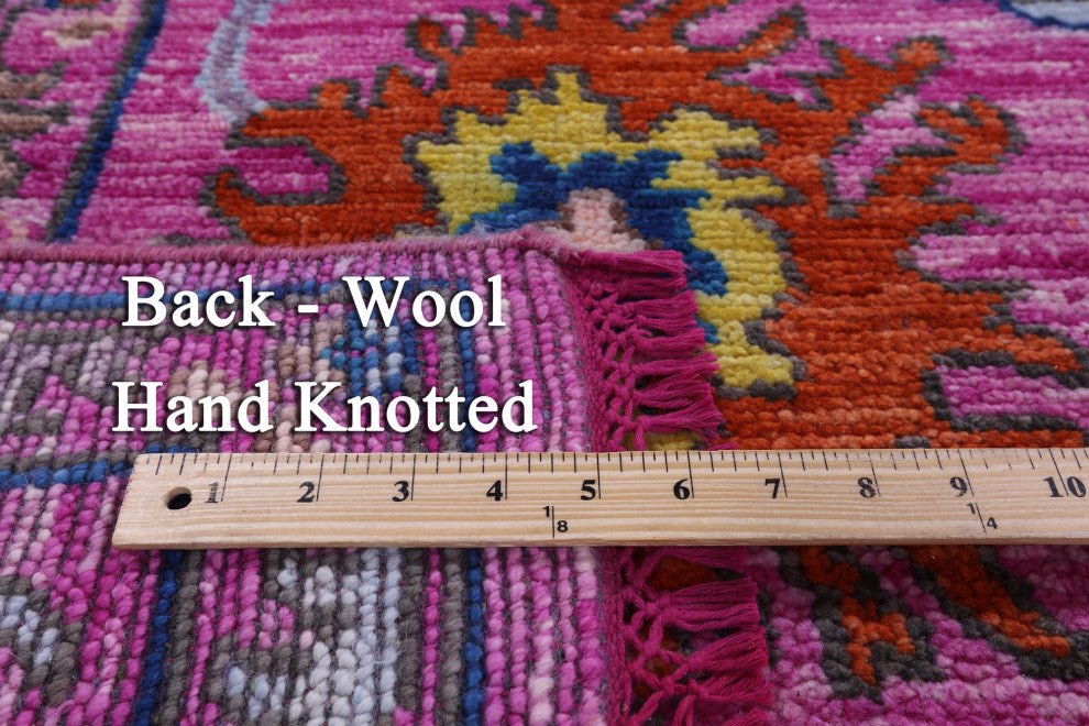 Turkish Oushak Handmade Wool Rug 7' 11" X 10' 3" - Q13616