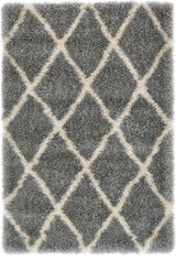 Shag Lavish Shag 4'x6' Rectangle Smoke Area Rug