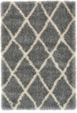 Shag Lavish Shag 4'x6' Rectangle Smoke Area Rug