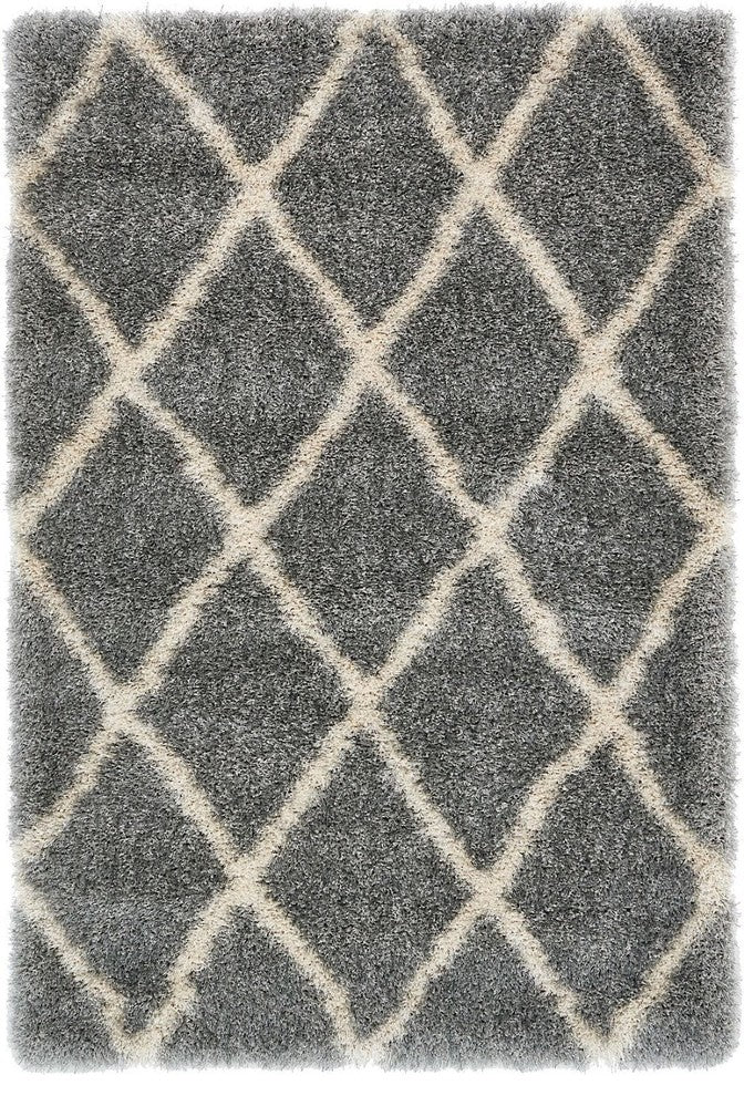 Shag Lavish Shag 4'x6' Rectangle Smoke Area Rug