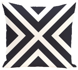 "x" Marks The Spot Stripes Print Pillow, Bewitching, 18"x18"