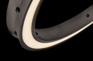 Fredrick Ramond FR41475 Althea 26"W LED Ring Chandelier - Satin Black