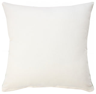 Fairytale Motif Bordered Throw Pillow, Green/White, 20"x20"