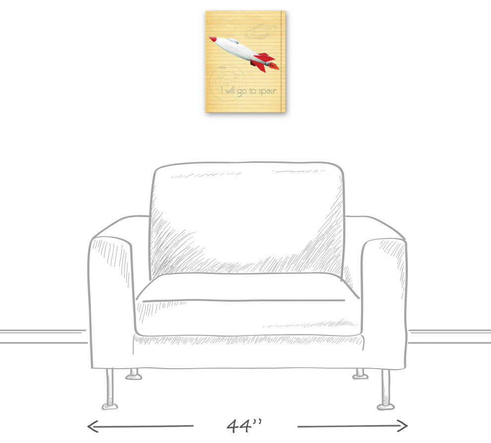Go To Space 11x14 Canvas Wall Art