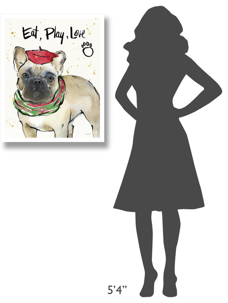 "Strike a Paws VI Christmas" Digital Paper Print by Anne Tavoletti, 24"x30"