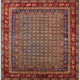 Ahgly Company Indoor Square Mid-Century Modern Area Rugs, 3' Square