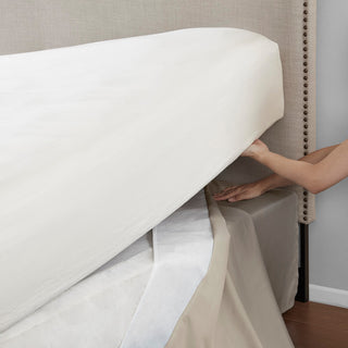 Madison Park Simple Fit Wrap Around Adjustable Bedskirt, Khaki
