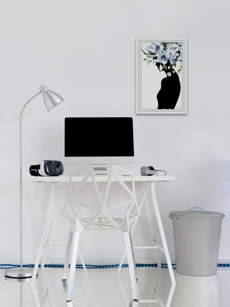 "Blooming Blues" Framed Painting Print, 24"x36"