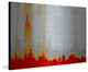 "Red New York" Print on Brushed Aluminum, 45"x30"