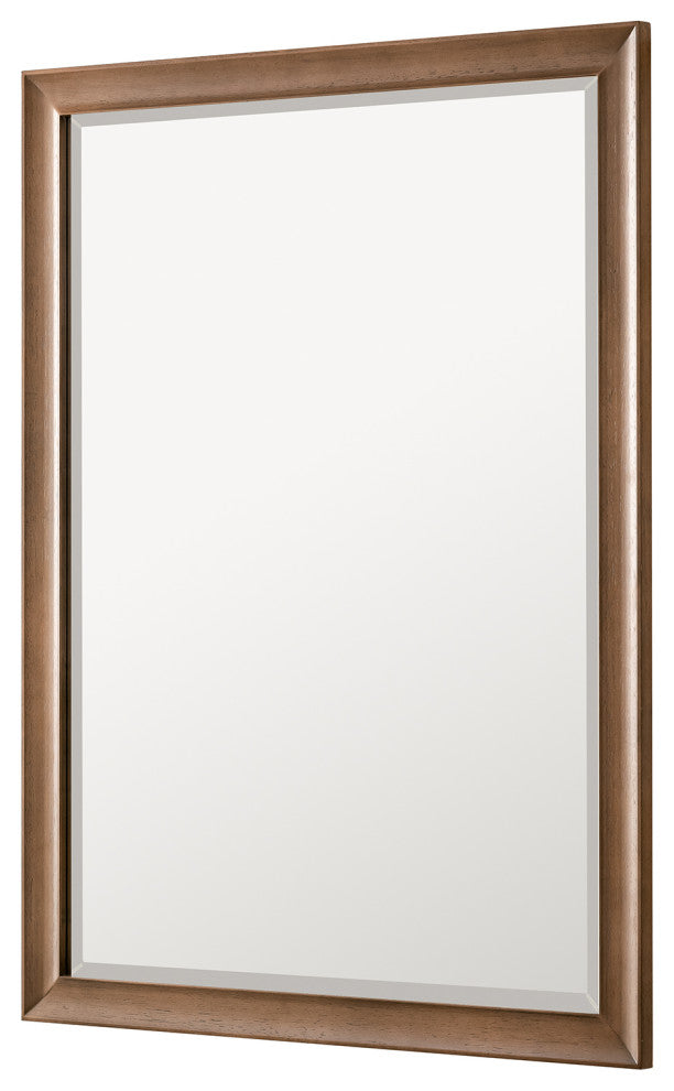Glenbrooke 30" Mirror, White Wash Walnut