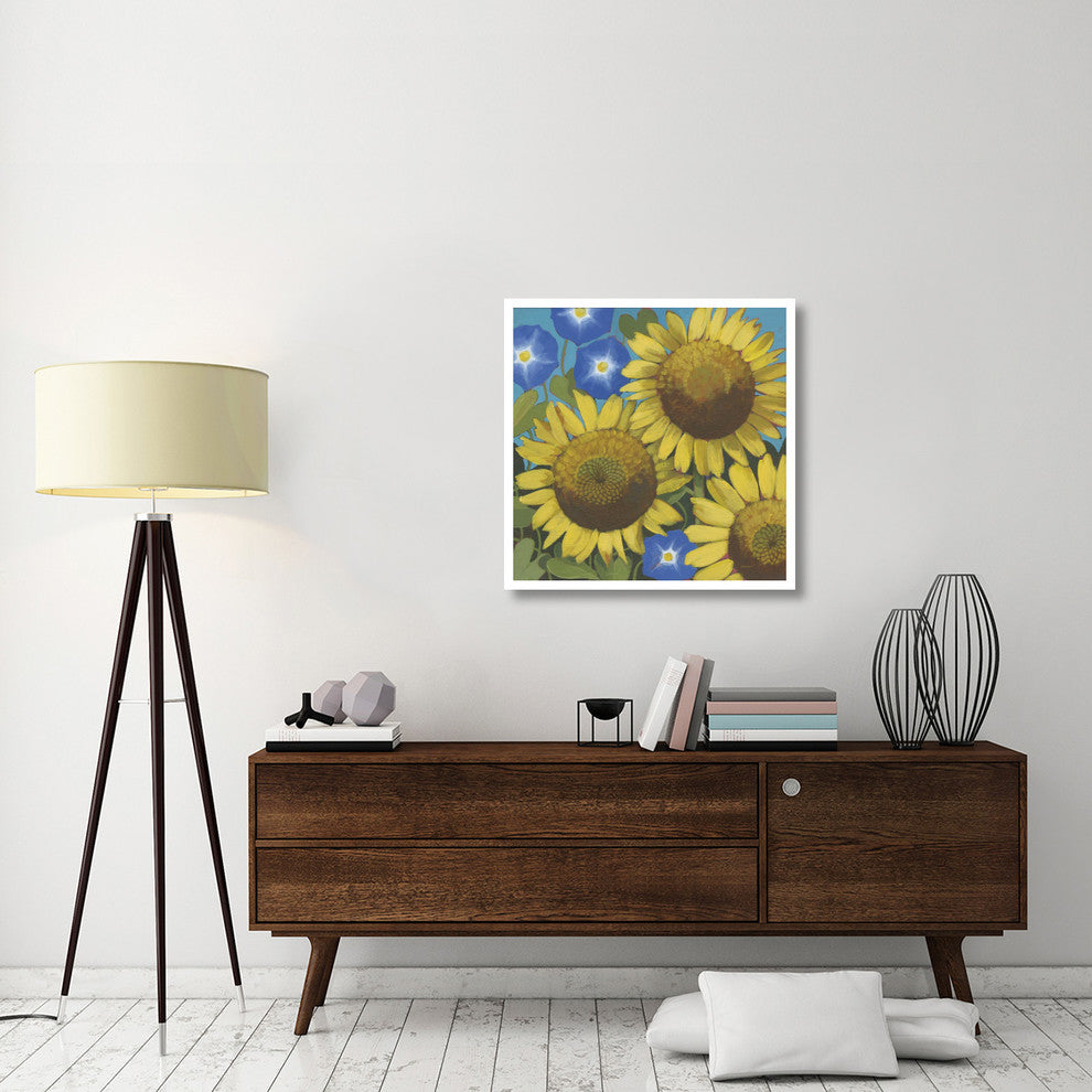 "Sunflower Time" Digital Paper Print by Kathrine Lovell, 32"x32"