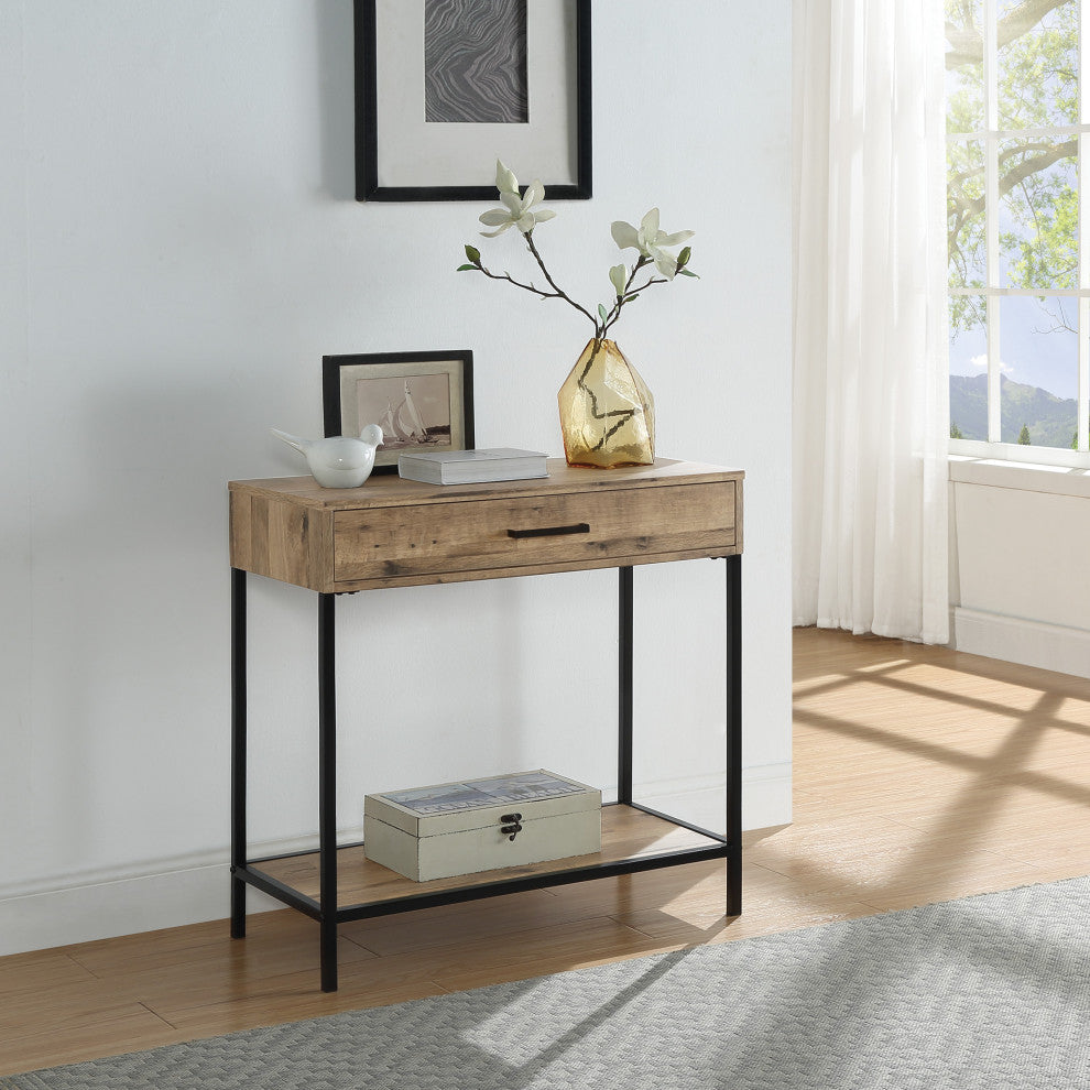 Quinton 30" Foyer Table, Salvage Oak