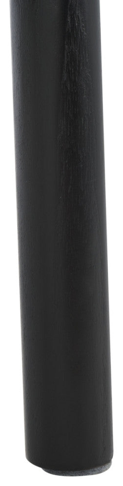 Safavieh Couture Devnie Woven Leather Counter Stool, Black