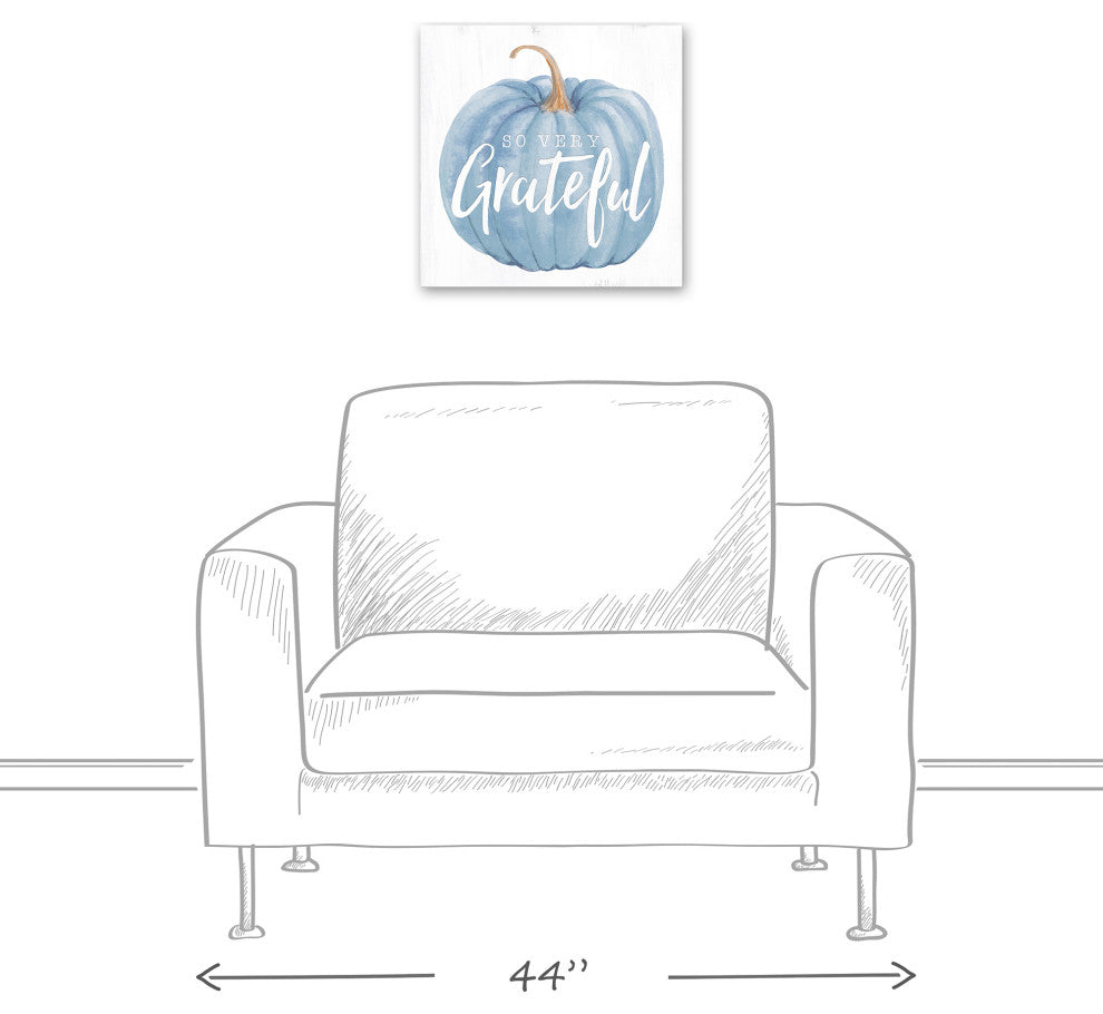 So Very Grateful 16x16 Canvas Wall Art