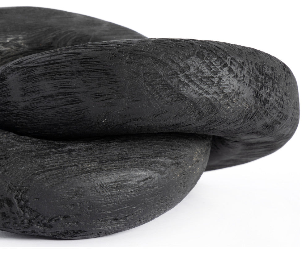 Reclaimed Wood Knot-Carbonized Black