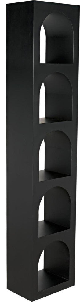 Matte Black Metal Traditional Floor Lamp