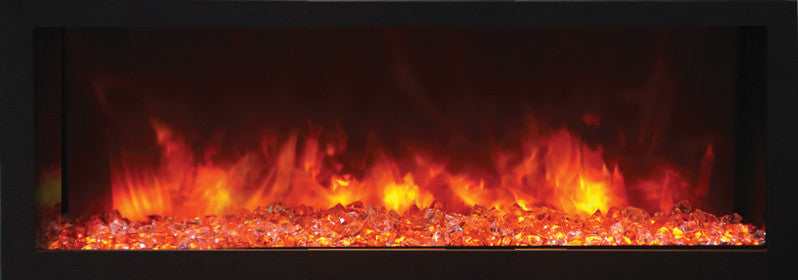 45" Deep Indoor or Outdoor Electric Built-in only with black steel surround