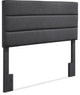 Serta Palisades Queen Upholstered Headboard in Charcoal Gray