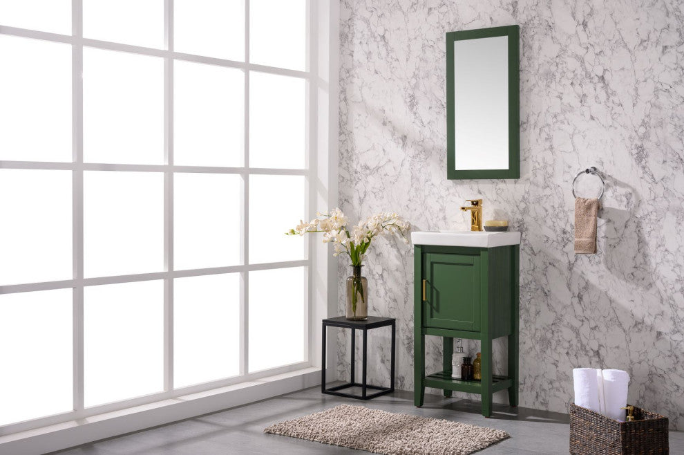18" Vogue Green Sink Vanity