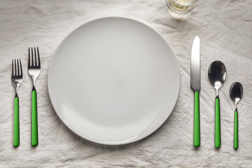 Fantasia Flatware Set, Apple Green, 20 Pcs.