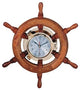 18" Porthole Ship Wheel Clock