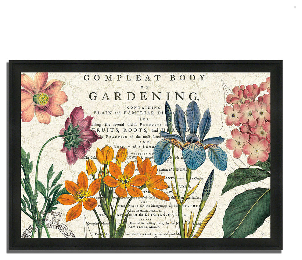 "Botany" By Sue Schlabach, Framed Painting Print, Ready To Hang