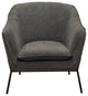 Status Accent Chair, Gray Fabric