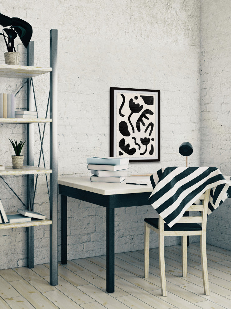 "Complicated Formation" Framed Painting Print, 24x36