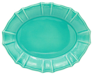 Chloe Oval Platter, Turquoise