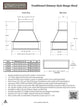 Castlewood Traditional Chimney Hood - Maple, 30", No Ventilator/Liner