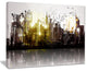 "Grunge City Panorama" Canvas Print